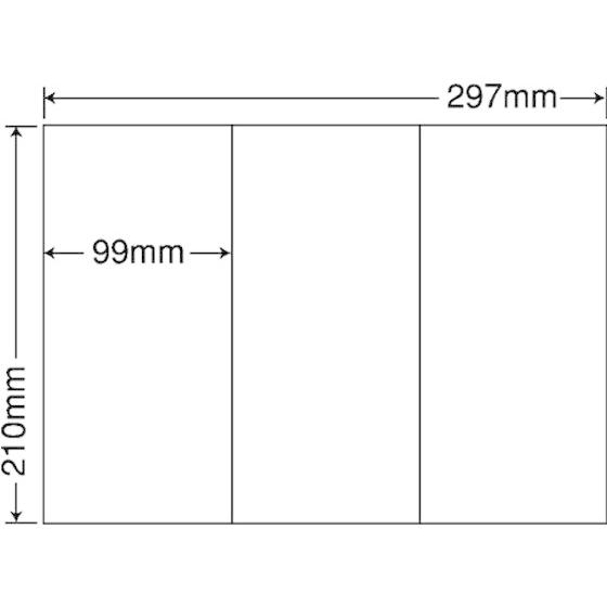 【メーカー直送】NANA ラベルシールナナコピーA4 3面 500シート C3G【代引不可】まとめ買...