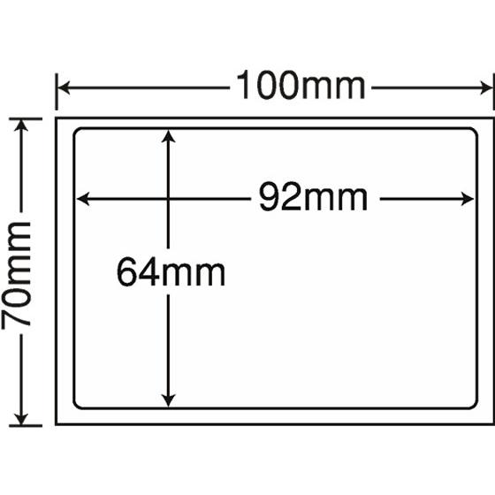 【メーカー直送】NANA 情報保護シール 92×64mm ノーカット 1000シート PPE-2【代...