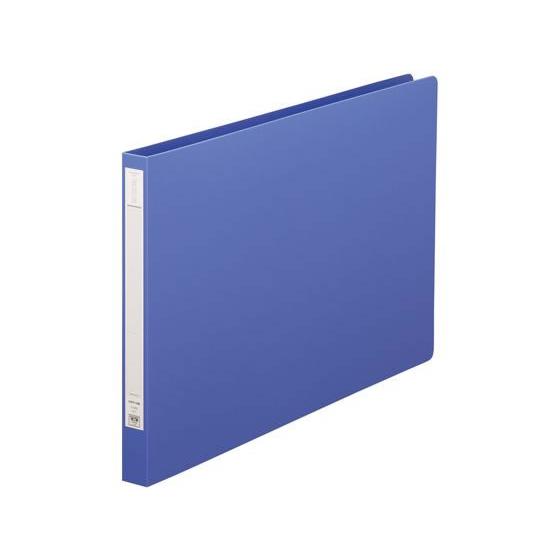 リヒトラブ パンチレスファイルHEAVYDUTY B4ヨコ 背幅25mm 藍 Ｚ式レバーファイル Ｐ...