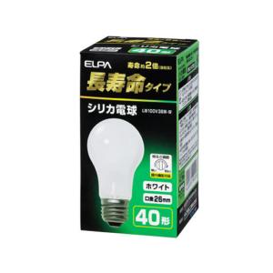 ヤザワ長寿命シリカ電球 60W形 E26口金 LW100V60WWL2P 1セット（24個：2個×12パック） 長寿命で明るい光を放つシリカ製電球 60W形 E26口金 LW100V60WWL2P 1セット 24個入りでお得な12パック 送料無料 朝日電器 ELPA 長寿命シリカ電球 60W形 E26口金 LW100V57W-W
