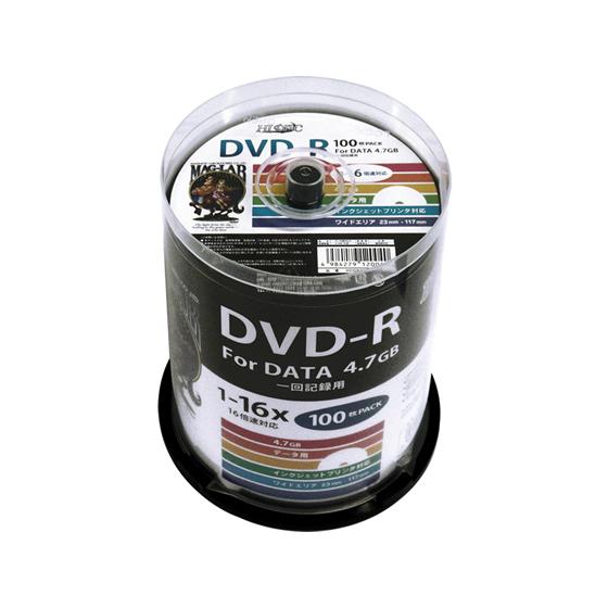 ハイディスク DVD-R 4.7GB 16倍速 100枚 スピンドル データ用ＤＶＤ データ用メディ...