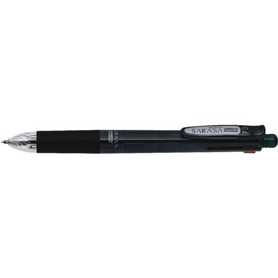 ゼブラ サラサ マルチ0.4 黒 J4SAS11-BK 多色 水性ゲルインクボールペン 多機能
