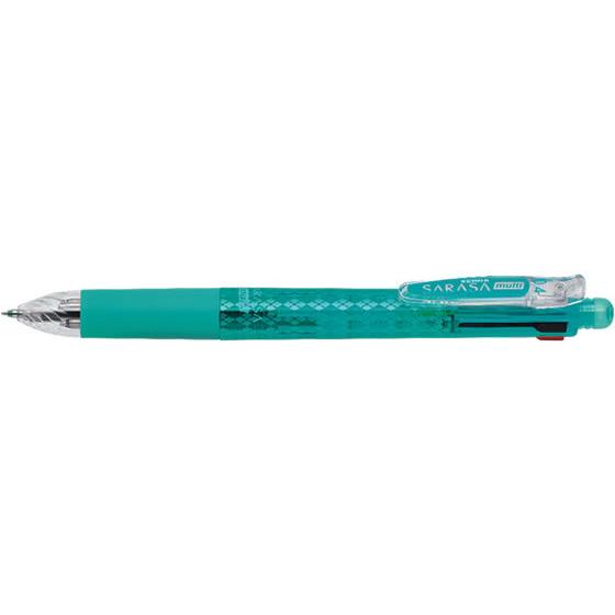 ゼブラ サラサ マルチ0.4 ブルーグリーン J4SAS11-BG 多色 水性ゲルインクボールペン ...