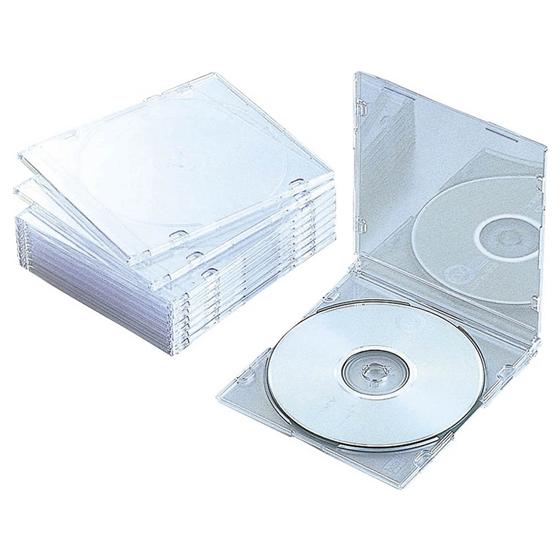 エレコム Blu-ray DVD CDスリムケース クリア 10枚 CCD-JSCS10CR ＣＤ ...