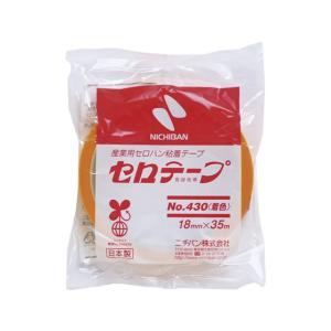 ニチバン セロテープ 着色 NO.430 18mm×35m 黄 10巻 4302-18