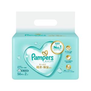 P&G パンパース 肌へのいちばん おしりふき (56枚×2個) おしりふき オムツ ベビーケア｜cocodecow