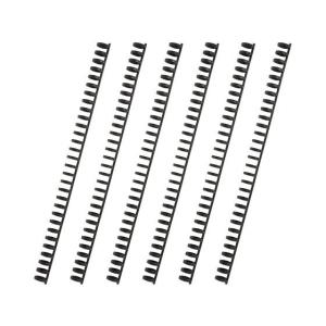 カール事務器 ルーズリング 10mm ブラック 6本入 LR-10-K