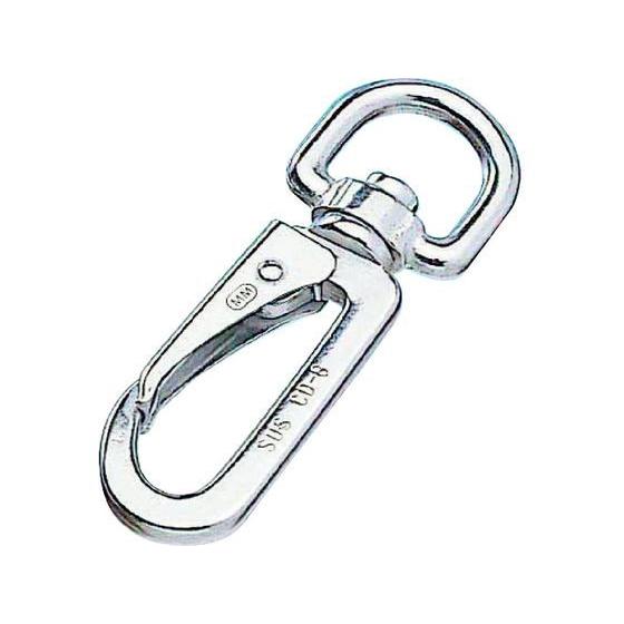 【お取り寄せ】水本 ステンレス ナスカンスナップCD型 線径7mm 長さ96mm B-659 吊具 ...