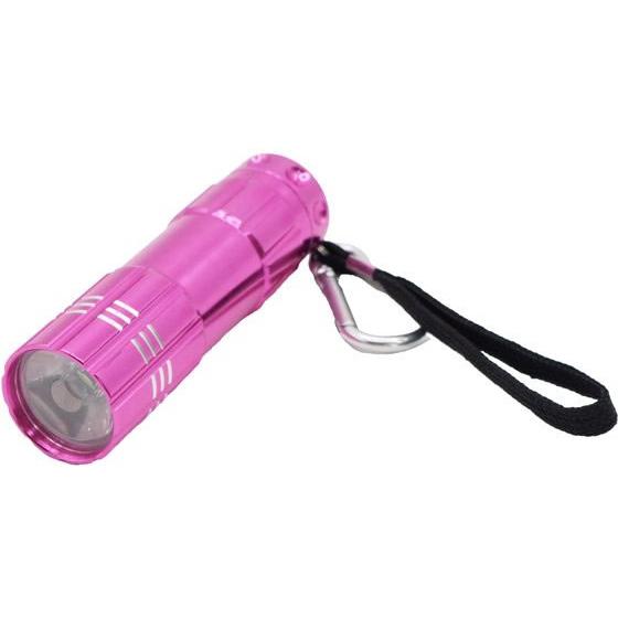 グローバル・ジャパン LEDminiライト カラビナ付き ピンク 防犯