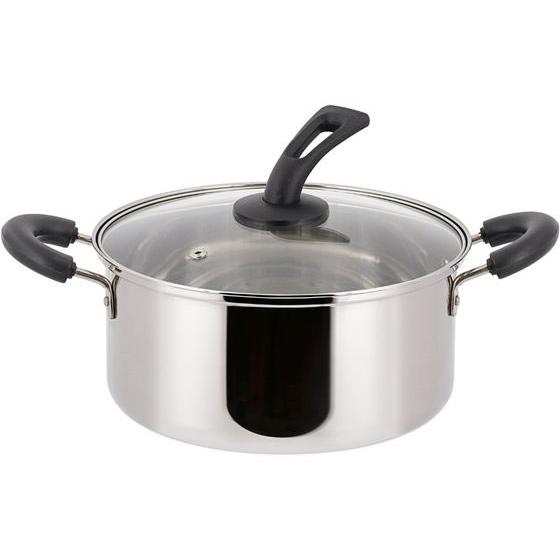 【お取り寄せ】LIV PLUS ベストコ 両手鍋 22cm スタンド式ガラス蓋付き 両手鍋 外輪鍋 ...