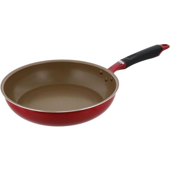 【お取り寄せ】LIV PLUS ベストコ フライパン 30cm マットレッド フライパン 炒め鍋 鍋...