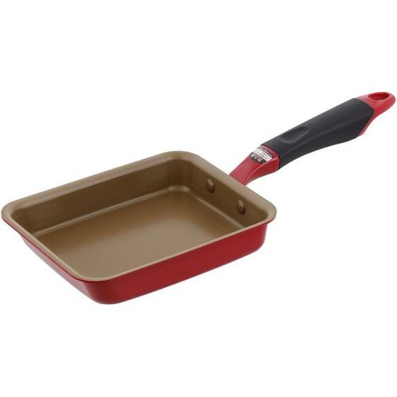 【お取り寄せ】LIV PLUS ベストコ 卵焼き器 13×18cm エッグパン マットレッド 玉子焼...