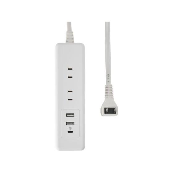 【お取り寄せ】朝日電器 耐雷USBタップ 6個口 2m USB A×2 C×1 PD対応 コード付き...