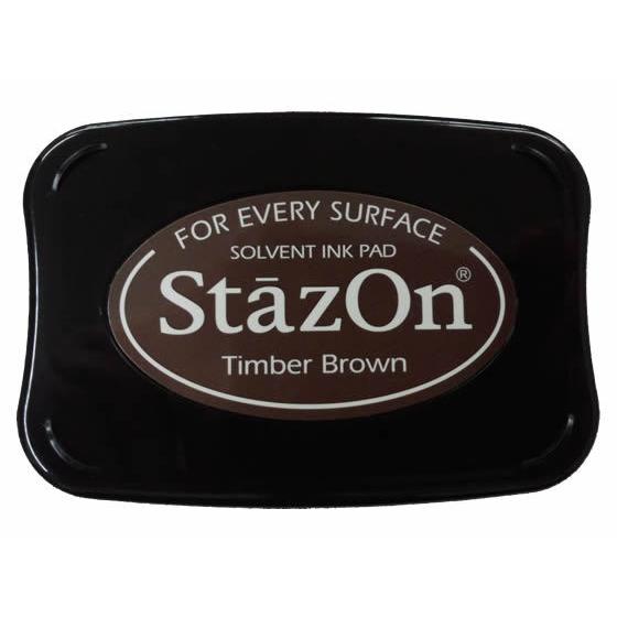 サンビー(ツキネコ) スタンプ台 ステイズオン ティンバーブラウン SZ-41 塗布用スタンプ台 朱...