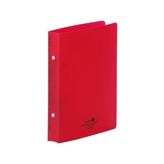 リヒトラブ フラット・ツイストリングファイルA5タテ 背幅32mm 赤 F-5006-3 丸型２穴リ...