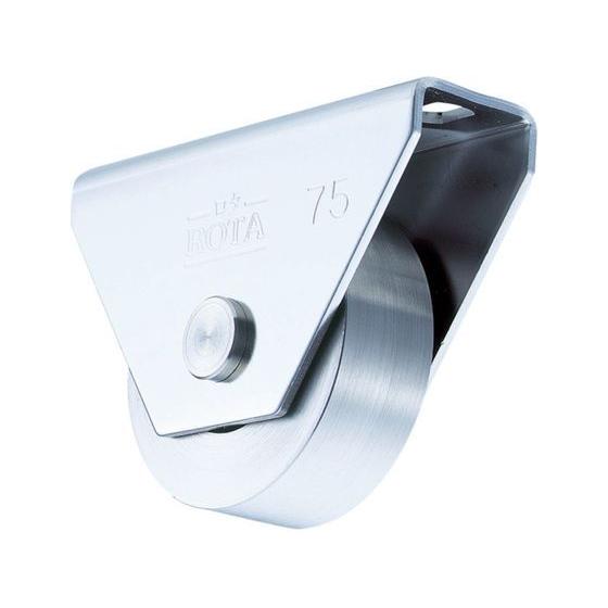 【お取り寄せ】ヨコヅナ ロタ・ステン重量戸車 75mm 平型 WBS-0752 キャスター 戸車 接...