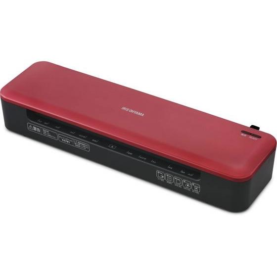 アイリスオーヤマ 高速起動ラミネーターA3 2本ローラー レッド KHSL-A322-R Ａ３対応 ...