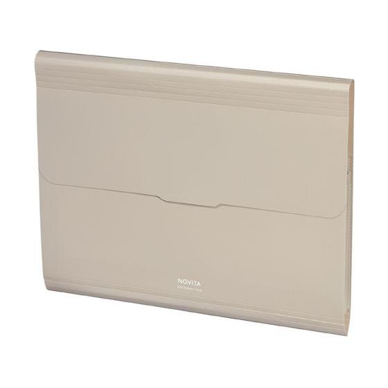 コクヨ 書類ファイル [ノビータ] A4ヨコ 12ポケット サンドベージュ ケースファイル 書類ケー...