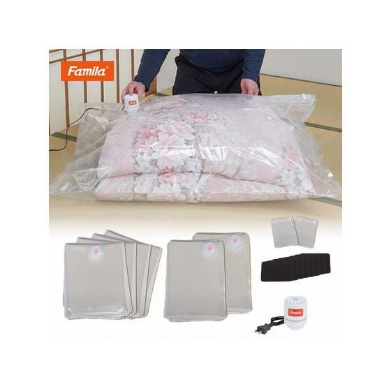 【メーカー直送】ファミリー・ライフ 掃除機のいらない布団圧縮袋 15点セット 04385【代引不可】...