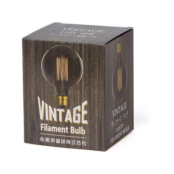 【お取り寄せ】朝日電器 ビンテージランプ 110V40WG125F2E26 電球 白熱電球 蛍光灯 ...