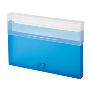 リヒトラブ AQUA DROPs コングレスケース A4 300枚収容 青