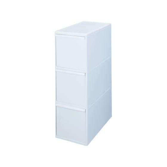 【お取り寄せ】ライクイット 分別引き出しステーションワイド3段 ホワイト 分別タイプ ゴミ箱 ゴミ袋...