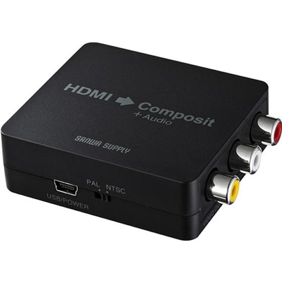 【お取り寄せ】サンワサプライ HDMI信号コンポジット変換コンバーター VGA-CVHD3 配線