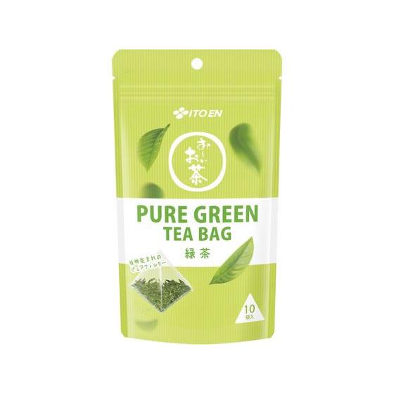 伊藤園 お~いお茶 PURE GREEN ティーバッグ 10袋 粉末 スティック 緑茶 お茶 飲料