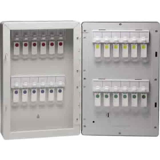 ソニック キーボックス 暗証番号 テンキー式 24個吊 KS-7121 鍵付きキーボックス 業務用 ...