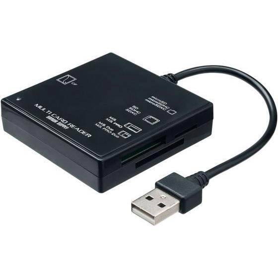 【お取り寄せ】サンワサプライ USB2.0 カードリーダー (ブラック) ADR-ML23BKN カ...