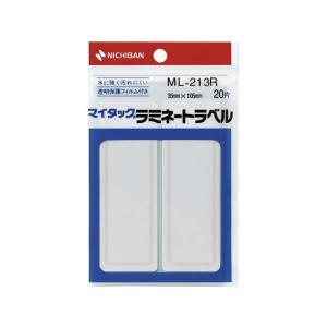 ニチバン/マイタックラミネートラベル 35×105mm 特大 赤枠/ML-213R