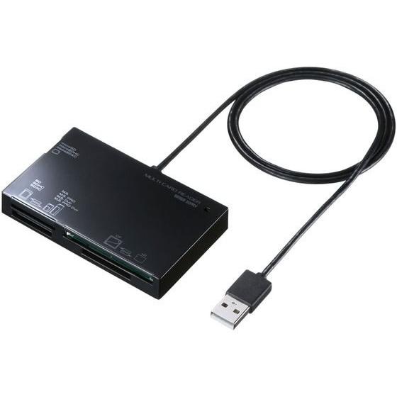 【お取り寄せ】サンワサプライ USB2.0 カードリーダー ADR-ML19BKN カードリーダー ...