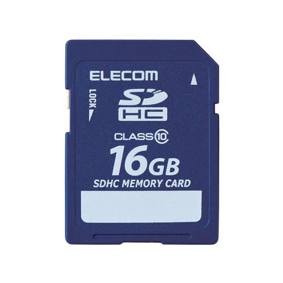 エレコム データ復旧サービス付 SDHCカードClass10 16GB ＳＤ ＳＤＨＣメモリーカード...
