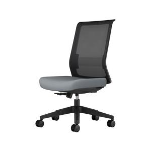 【メーカー直送】コクヨ エントリー2　チェアー 背ブラック・座グレー 樹脂脚 ナイロンキャスター【代引不可】【組立・設置・送料無料】肘なし メッシュチェア