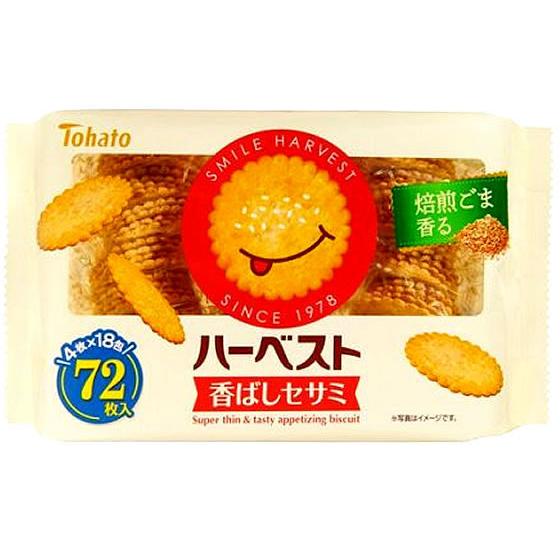 東ハト ハーベスト 香ばしセサミ 18包 ビスケット クッキー クラッカー お菓子