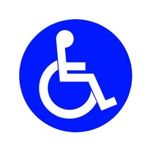 ミツギロン/表示シール 身障者/SF-68-G