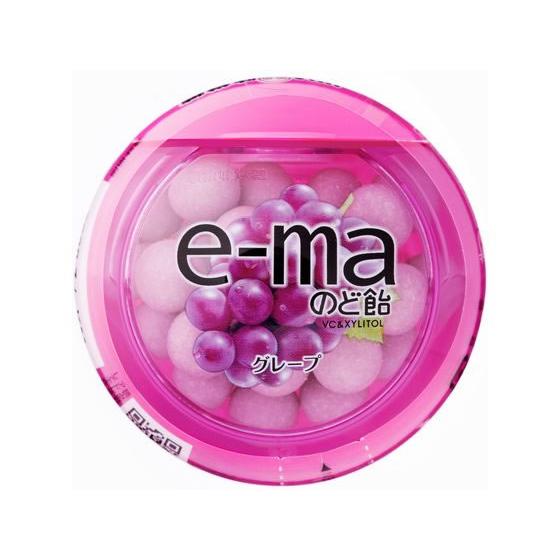 UHA味覚糖 e-ma のど飴 (容器タイプ) ぶどう のど飴 飴 グミ タブレット お菓子