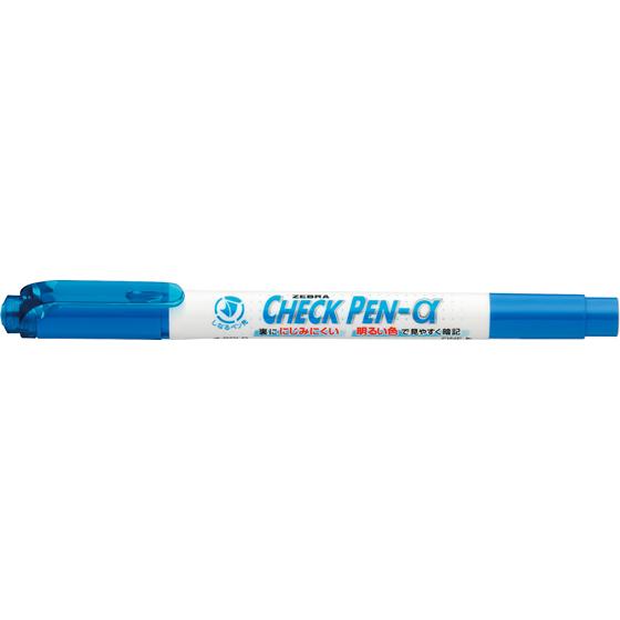 ゼブラ チェックペンα 青 WYT20-BL 水性ペン