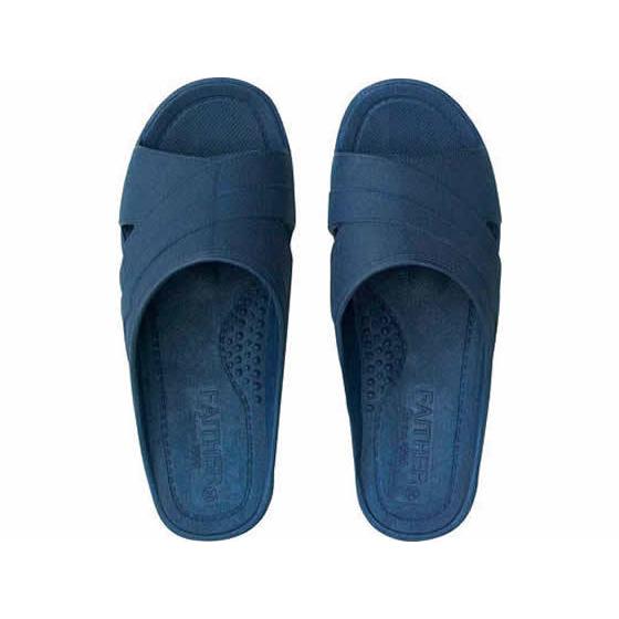 テンダイ フィッティングサンダル Lサイズ ネイビー TD20-2-014 ビニールスリッパ