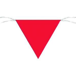 つくし/三角旗標識 赤無地/651-A