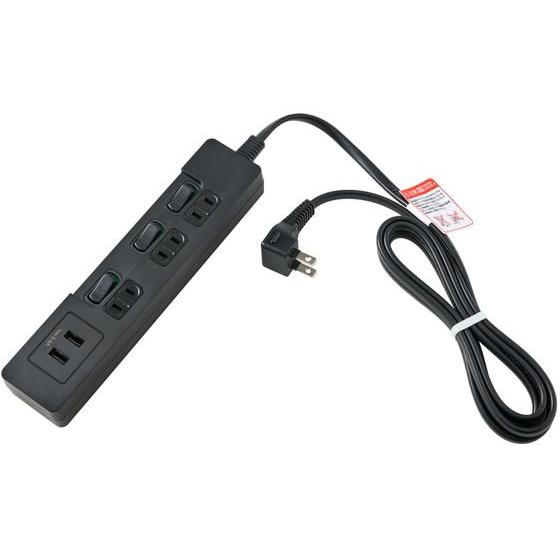 【お取り寄せ】朝日電器 ランプレスSW付き USBタップ WLS-E3232UA(BK) コード付き...