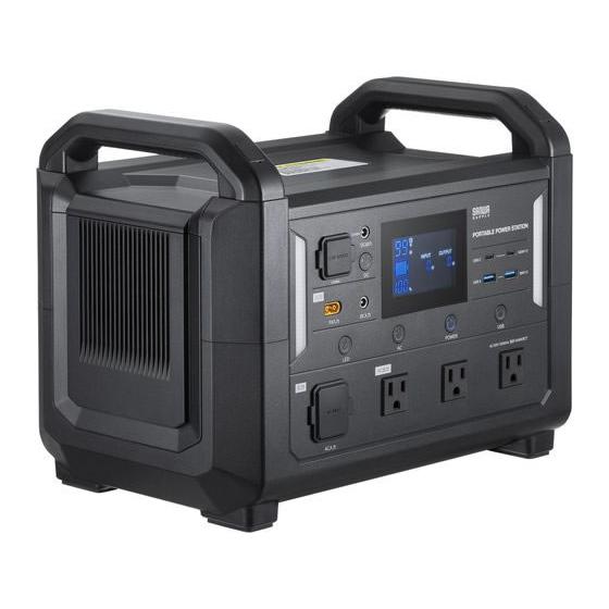 【お取り寄せ】サンワサプライ ポータブル電源 1152Wh BTL-RDC30 ポータブル電源本体 ...