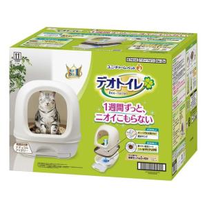 【お取り寄せ】ユニチャーム デオトイレ フード付き 本体セット ナチュラルアイボリー｜cocodecow