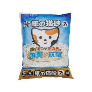 【お取り寄せ】ペットライブラリー nekoneru 固まる流せる 紙の猫砂 7L｜cocodecow
