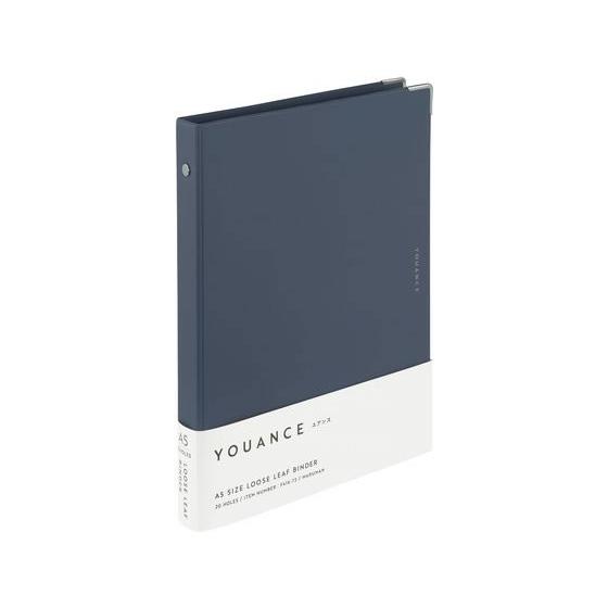 マルマン バインダー ユアンス A5 20穴 ネイビー F416-72 バインダーノート Ａ５ バイ...