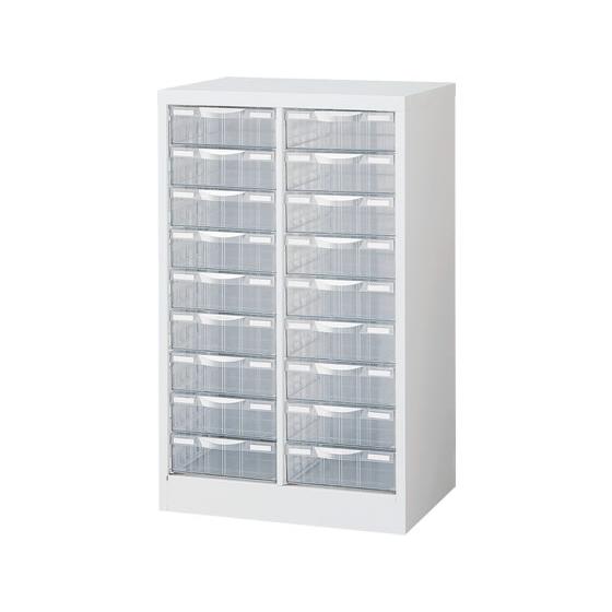 【メーカー直送】生興 整理ケース A4判 2列深型 9段 W527×H880 ホワイト【代引不可】【...