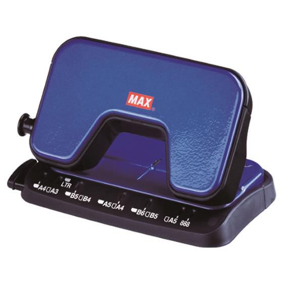 マックス 軽あけパンチ SCOOVA 15枚あけ ブルー DP-15T／B 小型 中型 パンチ 文具...