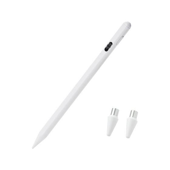 【お取り寄せ】エレコム タッチペン 20分急速フル充電 USB-C ホワイト P-TPACST06W...