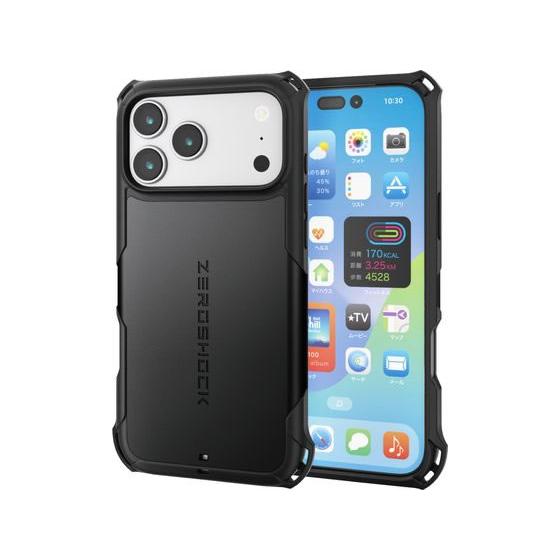 【お取り寄せ】エレコム iPhone17ProMax ZEROSHOCKケース黒 PM-A25DZE...