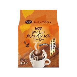 UCC上島珈琲 おいしいカフェインレスコーヒー ワンドリップコーヒー 16杯 ＵＣＣ ドリップコーヒー コーヒー 飲料